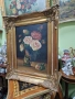 Натюрморт масло авторски платно автор рамка , снимка 4
