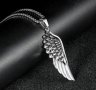 Stainless Steel Eagle Wing Necklace, снимка 1 - Колиета, медальони, синджири - 38486332