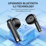 Tiuieyin безжични Bluetooth 5.3 за поставяне в ухото, стерео HiFi звук, снимка 3