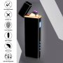 Луксозна ветроустойчива запалка волтова дъга на ток подарък пури USB, снимка 1 - Запалки - 28967143