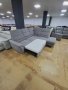 Сив ъглов диван от плат с функция сън и ракла "PP - LA20014", снимка 6
