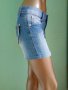 BS Jeans- Дънкова къса леко накъсана еластична пола М, снимка 2