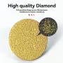 💎 Диамантена орбитална шлифовъчна подложка M14 – 50 мм – Златиста, снимка 4