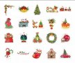 Скрапбук стикери за декорация планер Коледа 1 - 20 бр /комплект , снимка 4