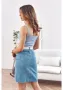 Къс дамски топ с тънки презрамки в син цвят MP32882, снимка 3