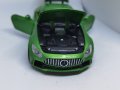Mercedes Benz GTR макет зелен, снимка 7