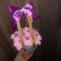 Кошничка с вечни рози , снимка 1 - Подаръци за жени - 44139857