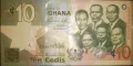 Гана-10 седи,банкнота,2010 г, снимка 2