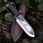 Масивен ловен нож/тип оцеляване/ 100х220 мм