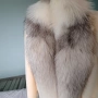 Дамско палто естествен косъм визон и богата яка от лисица., снимка 5