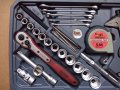 TENG TOOLS куфар качествена гидория 3/8 79части вложки отвертки клещи, снимка 5