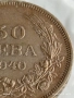 Стара монета 50 лева 1940г. Царство България Цар Борис трети 26211, снимка 2