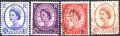 Клеймовани марки Кралица Елизабет II 1952 / 1959 от Великобритания