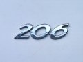 Емблема за Peugeot 206 Пежо, снимка 1 - Аксесоари и консумативи - 40604889