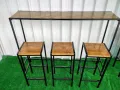 столове и маси от дърво и метал по поръчка за бар или трапезария , снимка 5