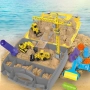 Кинетичен пясък Dynamic Sand – строителен комплект в куфар с машини и форми (750 г), снимка 7