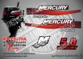 Mercury 1999-2006 5 hp Four Stroke Меркюри извънбордов двигател стикери надписи лодка outmerfsr-5