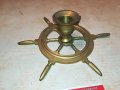 антик-свещник-корабен рул-внос холандия 2504211943, снимка 3