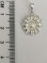 Нова сребърна висулка цвете, снимка 1 - Колиета, медальони, синджири - 28444208