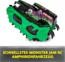 Кола Monster Jam RC с дистанционно за всякакви терени вода 1:15 Голяма, снимка 6