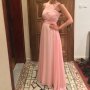 Шаферска рокля MEGZ - розова/S размер, снимка 1 - Рокли - 43990481