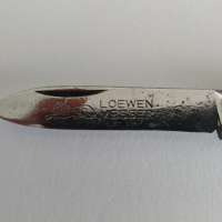 Стар колекционерски сгъваем нож Loewen Messer Solingen Германия. марк., снимка 5 - Колекции - 44908228