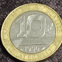 10 франка Франция 1990, снимка 1 - Нумизматика и бонистика - 35067663