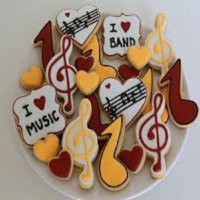 5 бр Нота Ноти Музика Музикални резци резец пластмасови форми форма за сладки тесто фондан, снимка 3 - Форми - 39470348