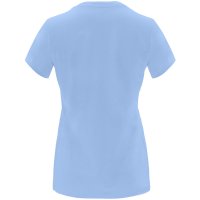 Нова дамска тениска HELLO SUMMER в светлосин цвят, снимка 2 - Тениски - 44139093