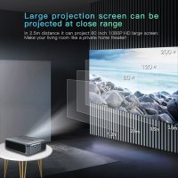 Мултимедиен Проектор + TV Box Xnano X1, LCD + LED, Amlogic T972, 2/16 Гб, Dual WiFi модел 2023, снимка 14 - Плейъри, домашно кино, прожектори - 27898818