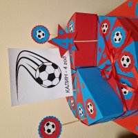Футболна картонена торта , снимка 1 - Други услуги - 39492522