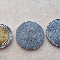Монети. Боливия. 1, 2 и 5 боливиано. 3 бройки ., снимка 9 - Нумизматика и бонистика - 38553909