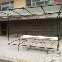 пазарска метална маса с сгъваема покрив, снимка 11 - Други стоки за дома - 38761025