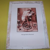 Рамкирана репродукция на стара еротична пощенска картичка 2, снимка 6 - Други - 34794028