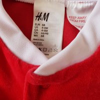 Коледен ромпър  H&M 3-6 месеца НОВ, снимка 2 - Бебешки гащеризони - 26762906