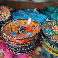 Турска керамика ,ръчна изработка(чаши,чинии,купи,канички,пепелници, подложки), снимка 2 - Други - 44858186