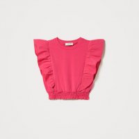 Twinset топ в розов цвят , снимка 5 - Детски тениски и потници - 40235637