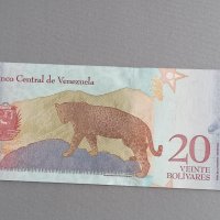 Банкнота - Венецуела - 20 боливара UNC | 2018г., снимка 2 - Нумизматика и бонистика - 42939277