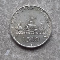 Сребърна монета 500 Lire 1961, снимка 2 - Нумизматика и бонистика - 43448768