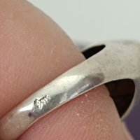 Красив пръстен сребро Буква АЕ, снимка 3 - Пръстени - 43985088