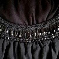 Черна рокля H&M с колие от камъни ПРОМОЦИЯ👗🍀S, М, М/Lр-р👗🍀 арт.425, снимка 8 - Рокли - 27429086