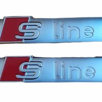 Метална емблема за кола S line , снимка 1 - Аксесоари и консумативи - 43573758