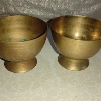 две бронзови чаши, снимка 1 - Антикварни и старинни предмети - 43932297