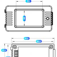 Волтметър Peacefair PZEM-022 AC 80-260V 100А, снимка 3 - Друга електроника - 38001308