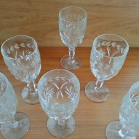  кристални чаши за вино , снимка 7 - Антикварни и старинни предмети - 28429063