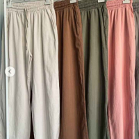 Дамски широк панталон, снимка 1 - Панталони - 44858666