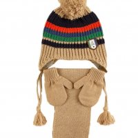 Зимен комплект шапка, шал и ръкавици за момче, снимка 1 - Шапки, шалове и ръкавици - 34816405