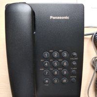 Стационарен телефон Panasonic KX-TS500FX, черен, снимка 1 - Стационарни телефони и факсове - 43285943