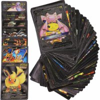 Карти Pokémon, За игра, Пластик, Черно, снимка 5 - Игри и пъзели - 40203444