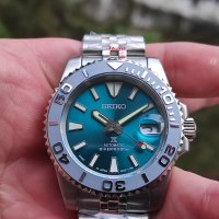 Seiko Green/blue Yacht master mod, снимка 1 - Други - 43242408